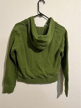 Nor-Cal Olive Green Zip-Up Hoodie Sweatshirt Large
